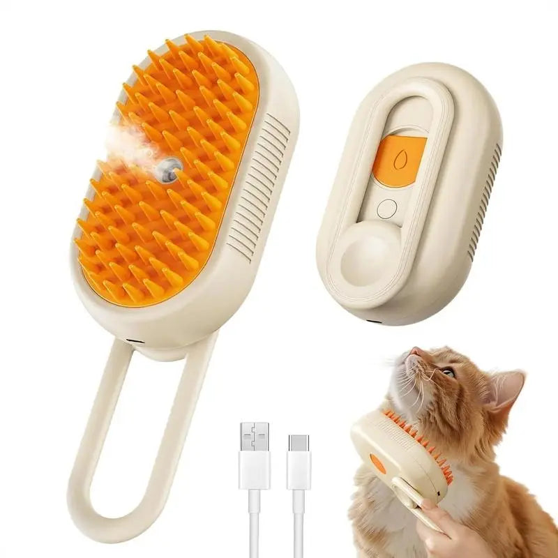 Adjustable Cat Brush for Cats and Dogs Steam Brush Steamy Dog Brush 3 in 1 Electric Spray Cat Hair Brushes for Massage Pet Grooming Comb Hair Removal Combs Pet Products
