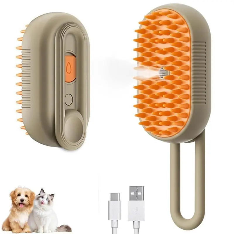 Adjustable Cat Brush for Cats and Dogs Steam Brush Steamy Dog Brush 3 in 1 Electric Spray Cat Hair Brushes for Massage Pet Grooming Comb Hair Removal Combs Pet Products